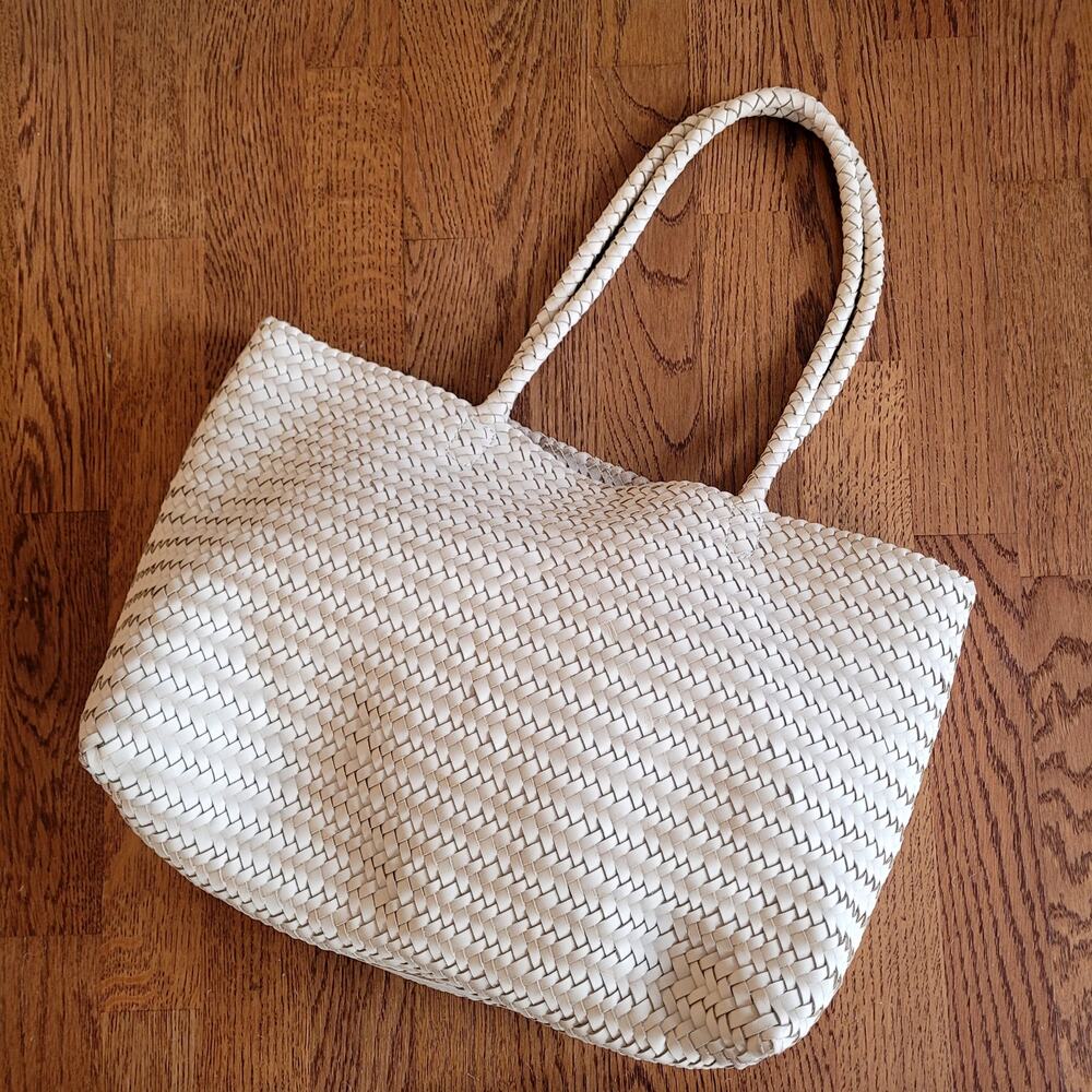 Madewell The Signature Woven Tote Bag in Vintage Muslim